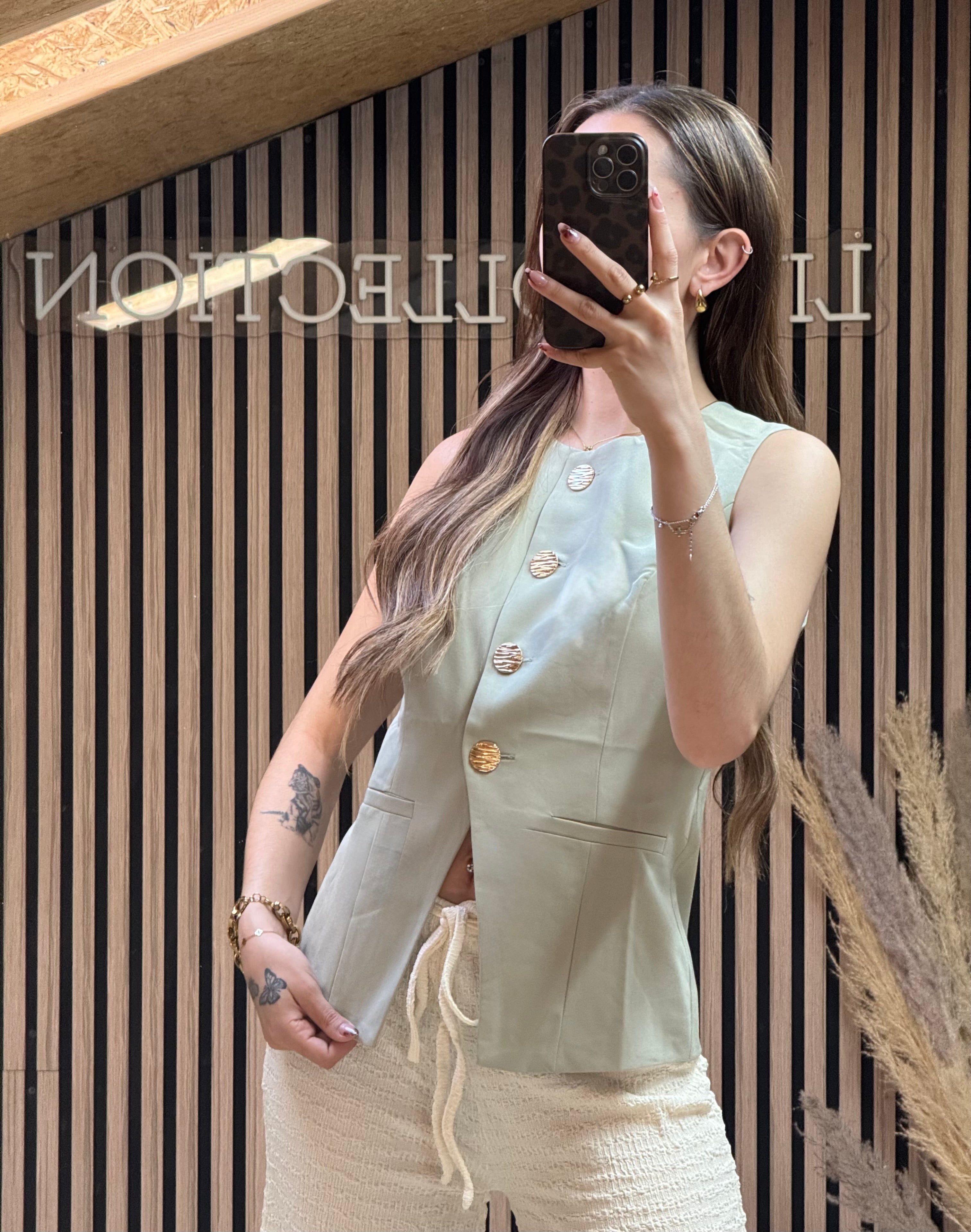 Top Daisy Kaki Clair
