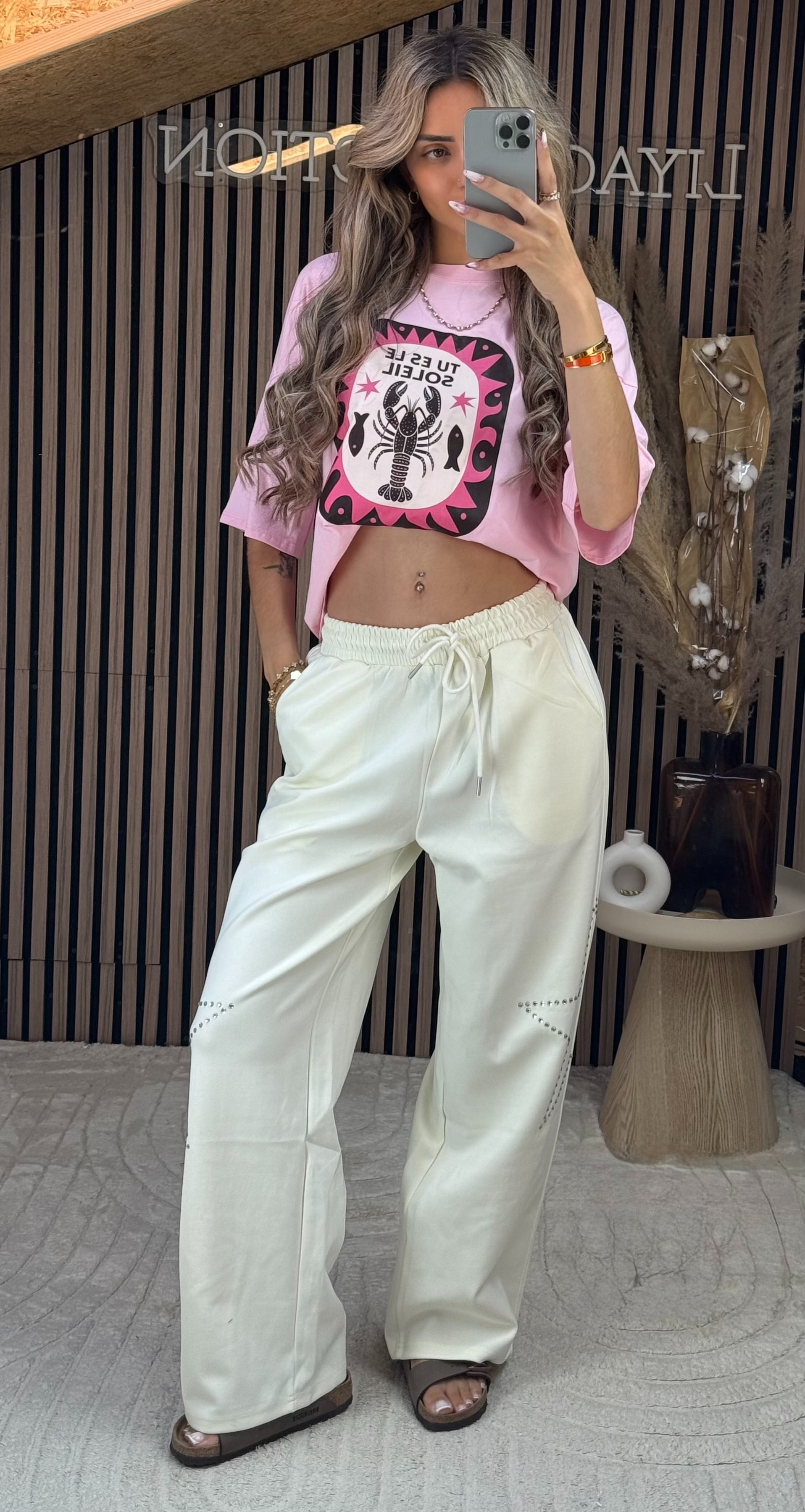 T-Shirt Le Soleil Homard Rose