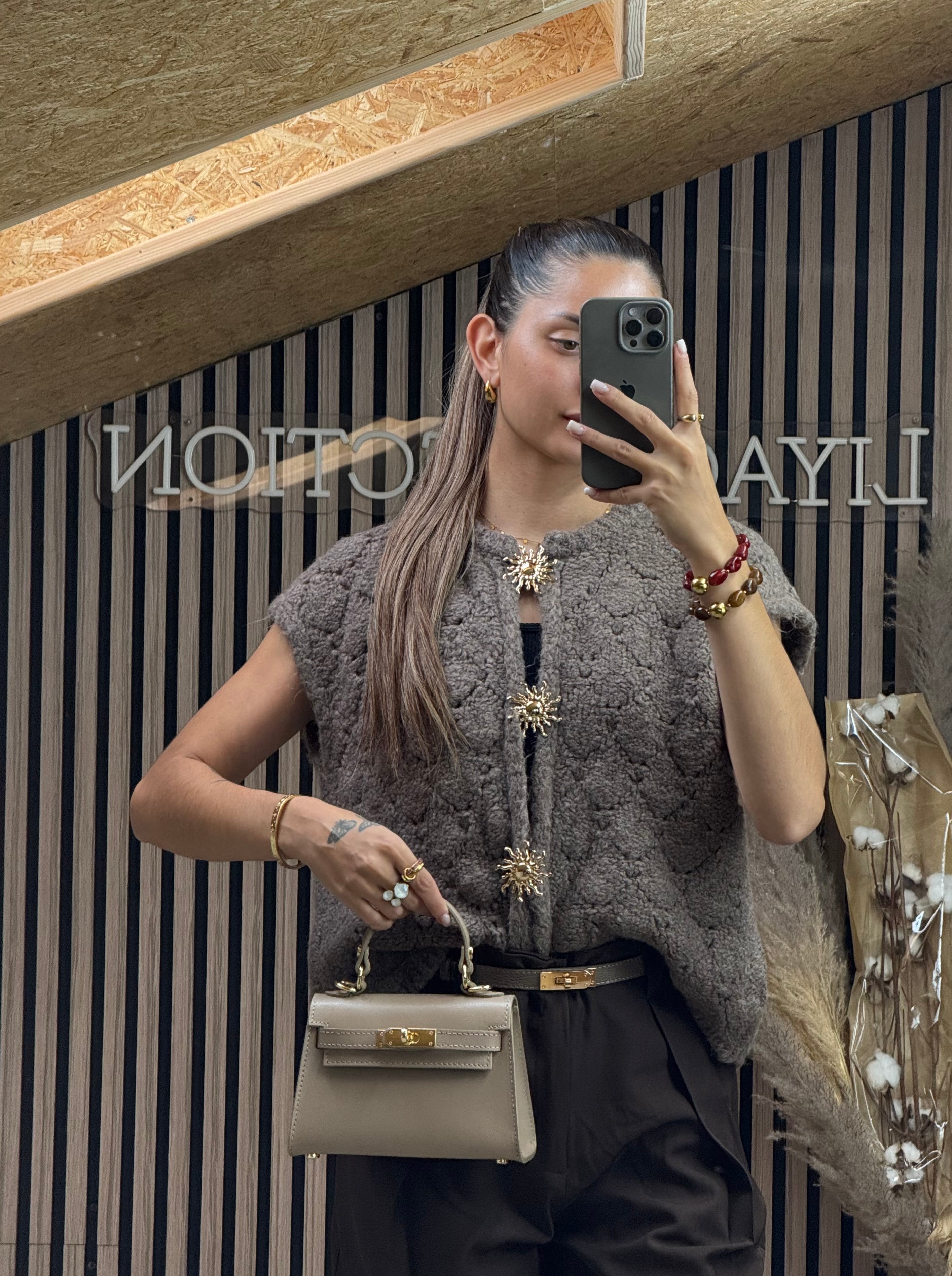 Gilet Solène Taupe Foncé