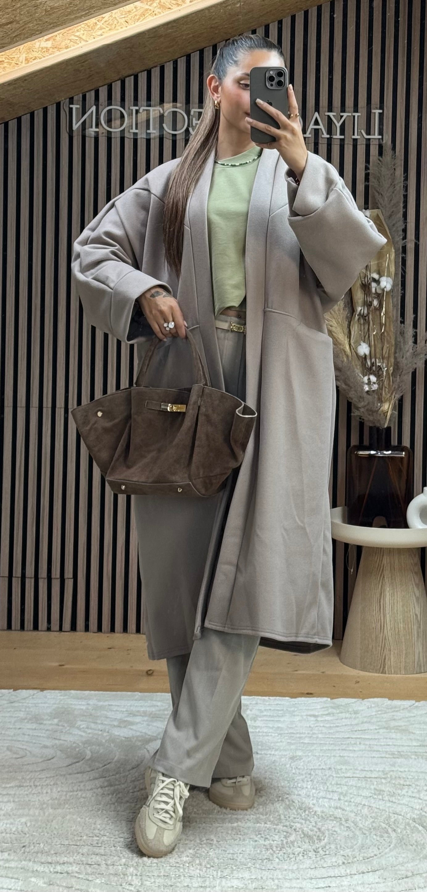 Manteau Mia Taupe Clair