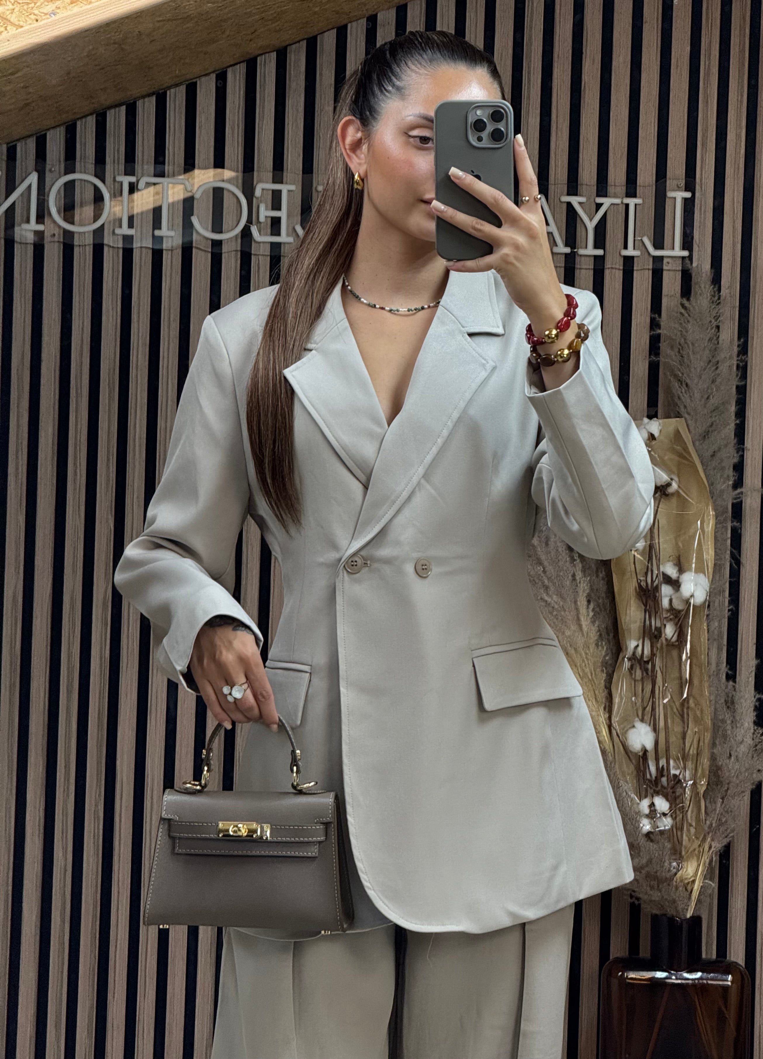 Blazer Coraline Taupe Clair