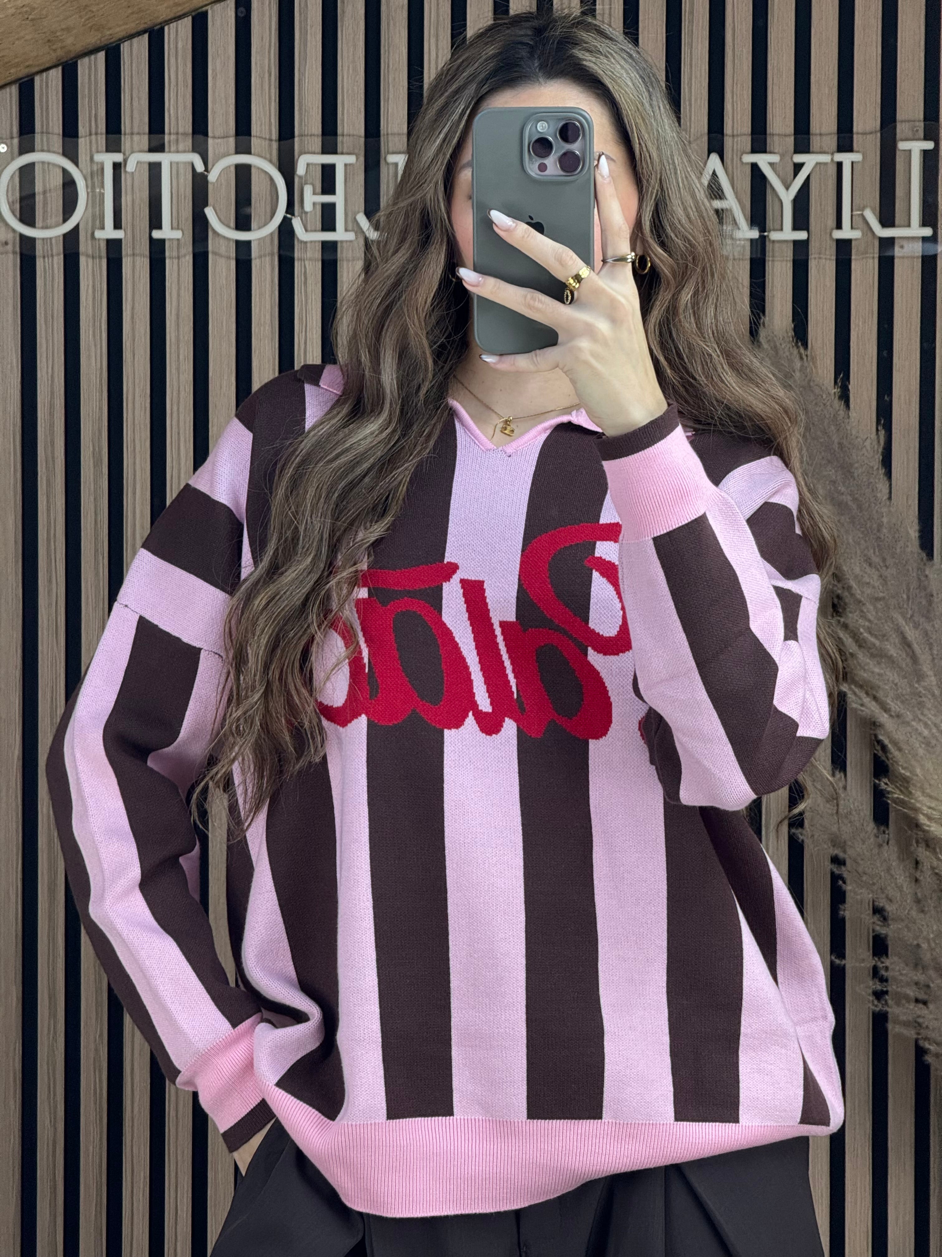 Pull palace rose/Marron