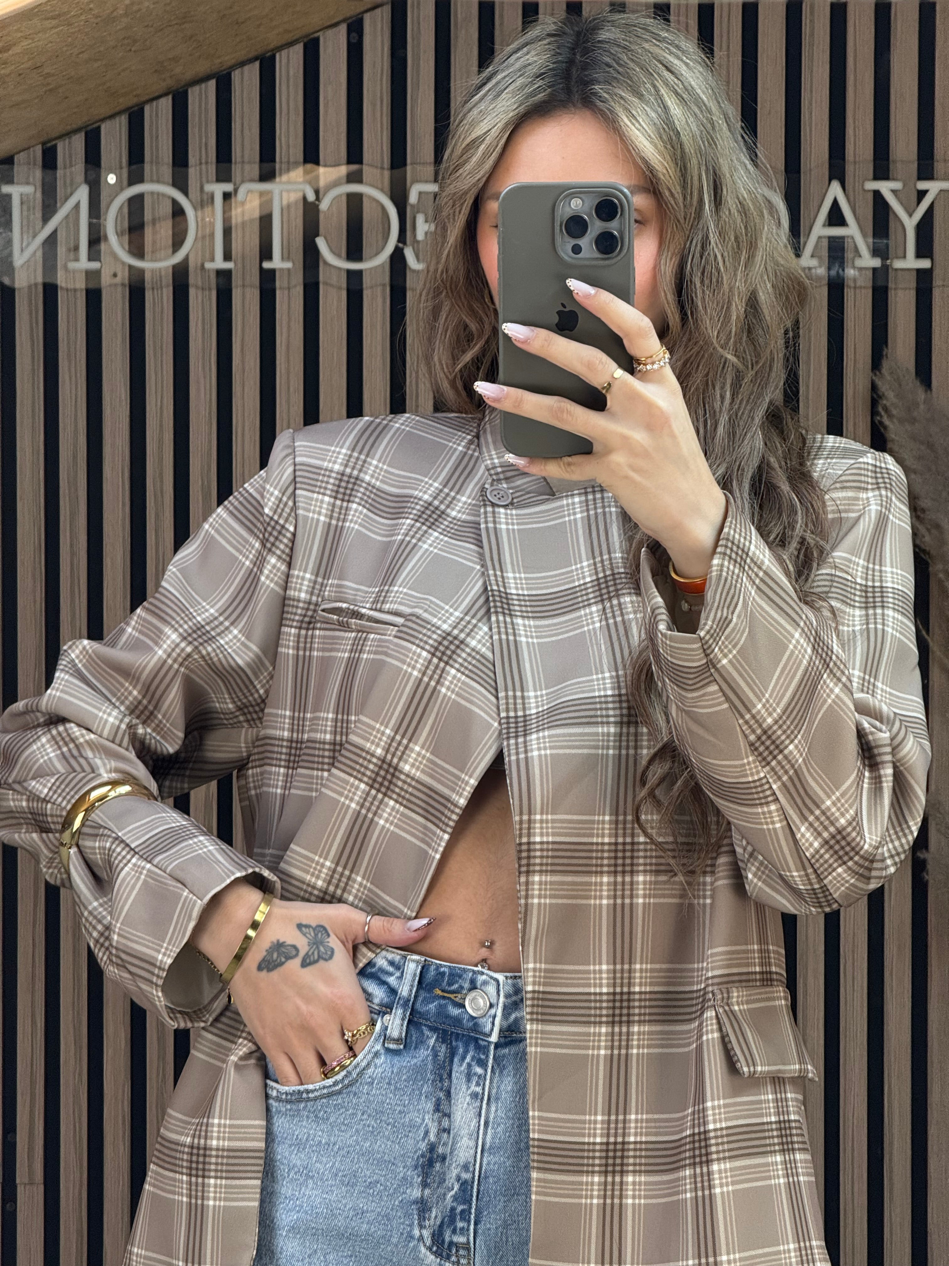 Blazer Ava col beige