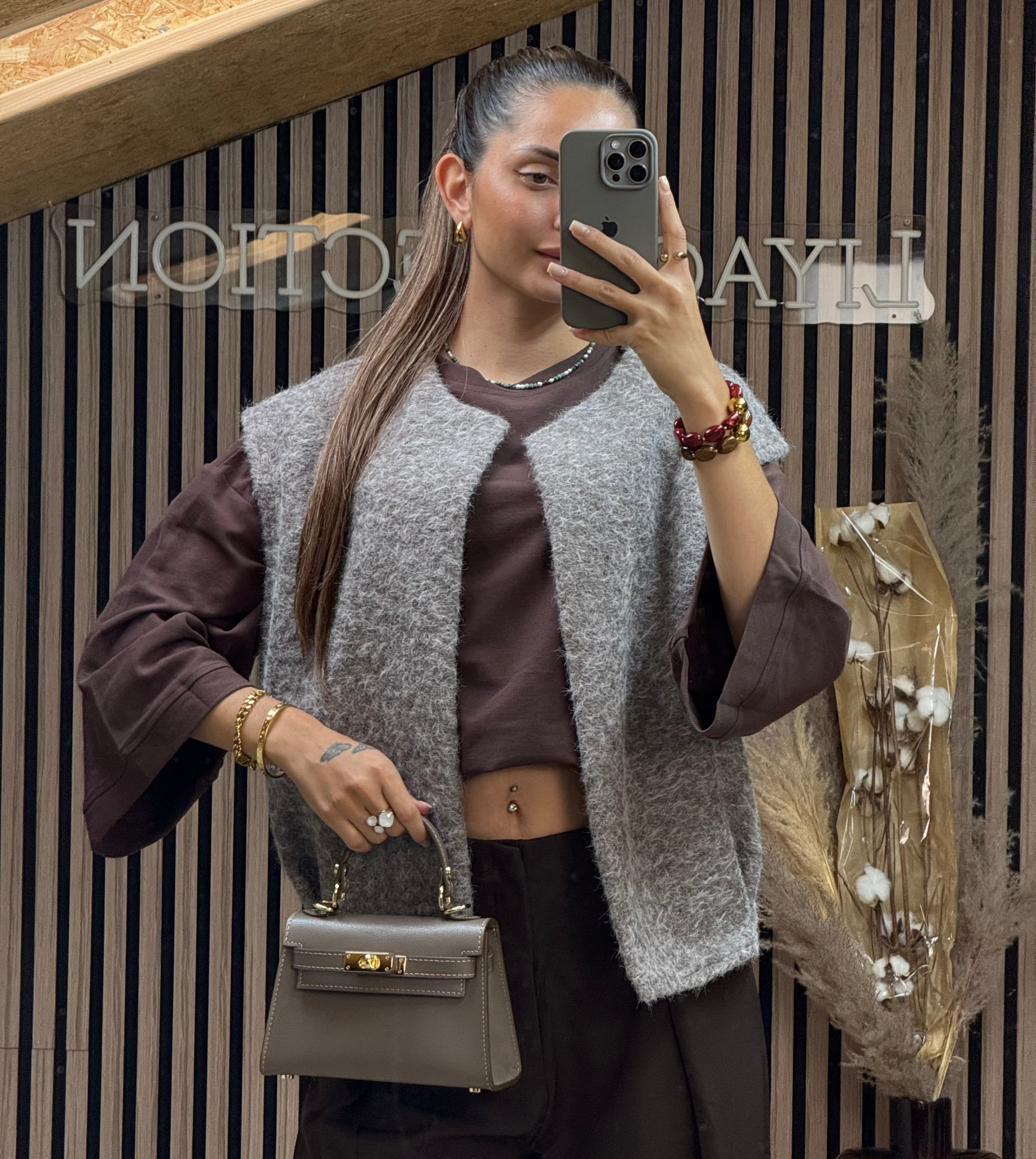Gilet Wasley Taupe Clair
