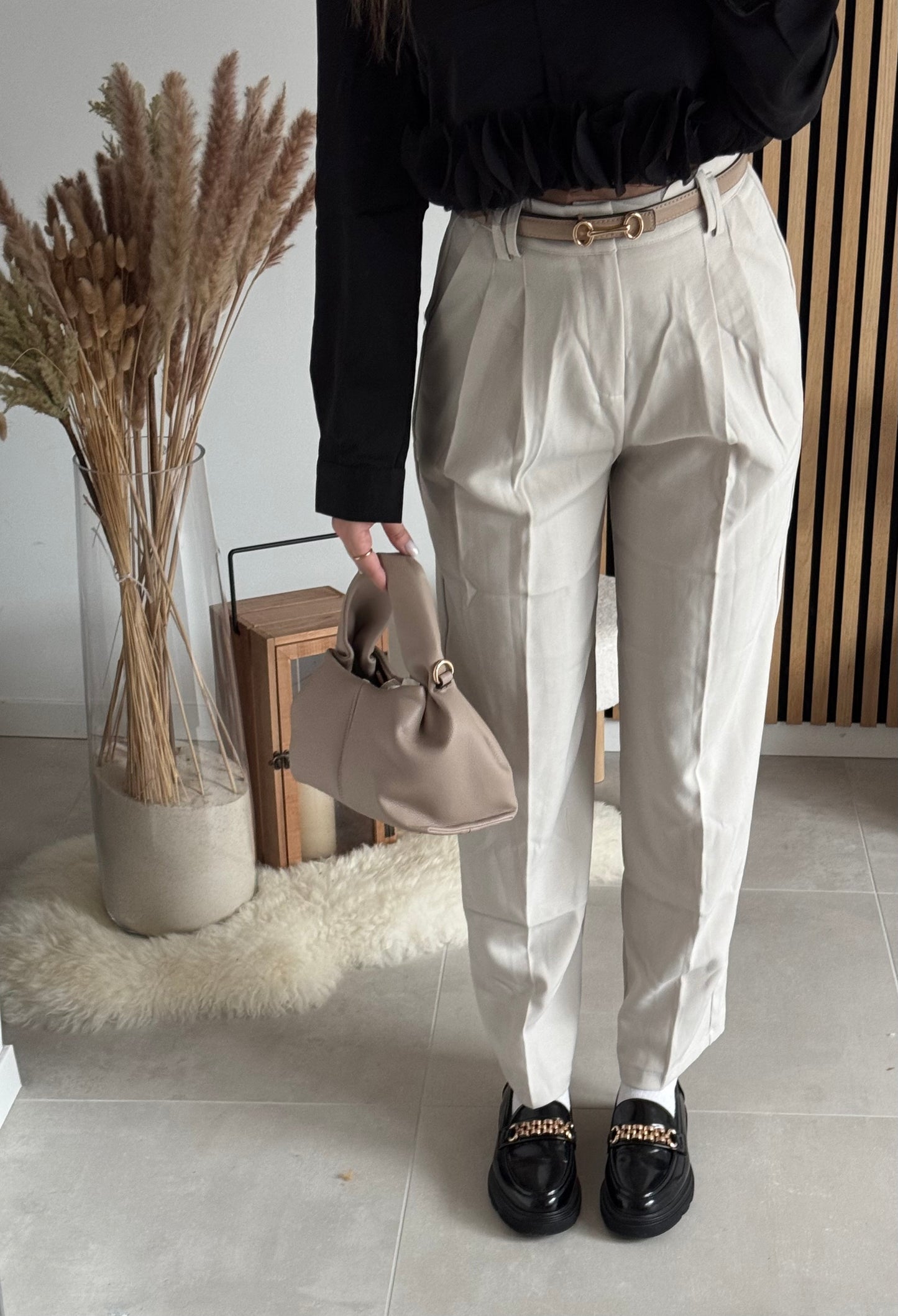 Sac imitation Polene Taupe