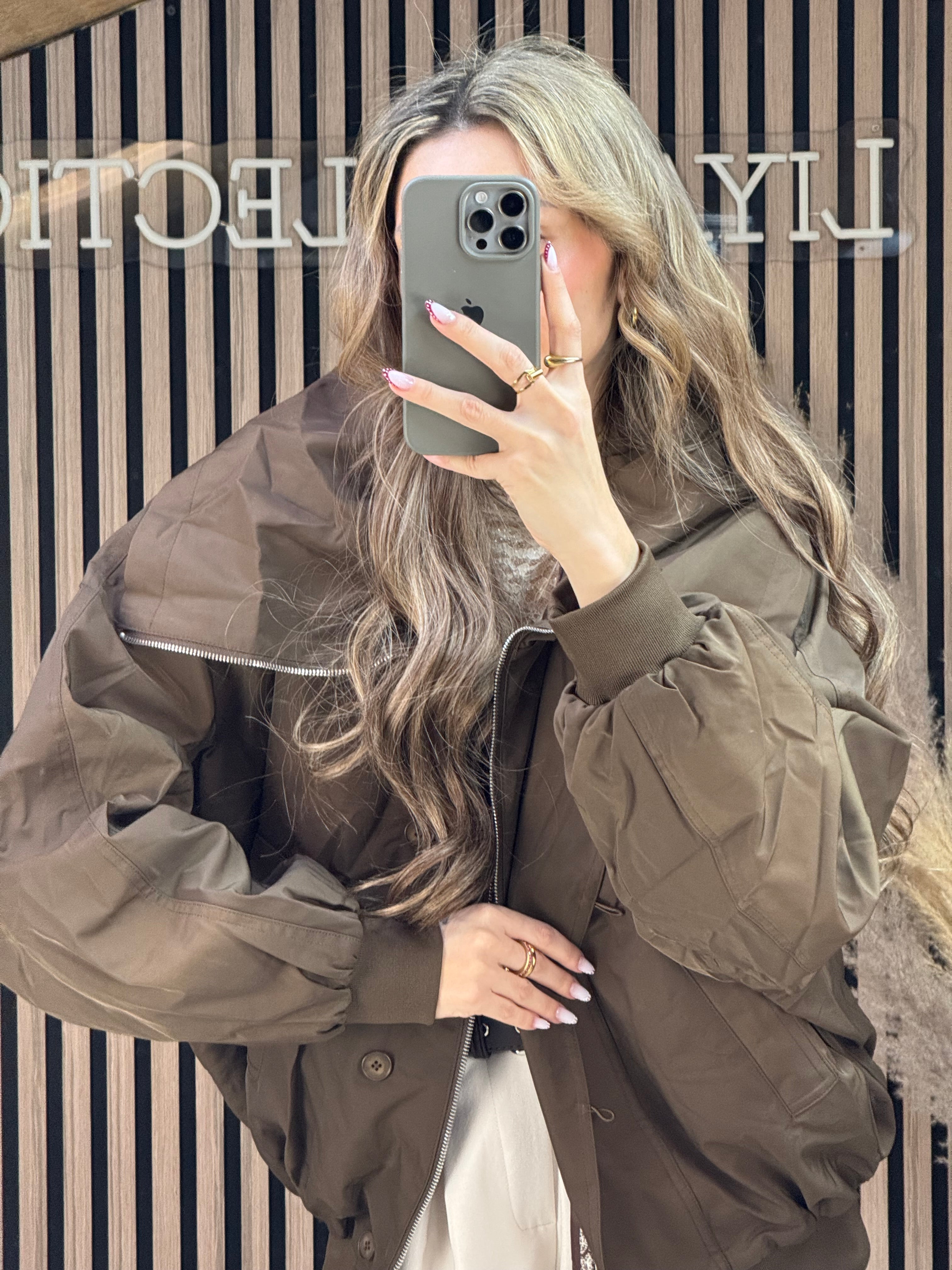 Veste oversize Marron