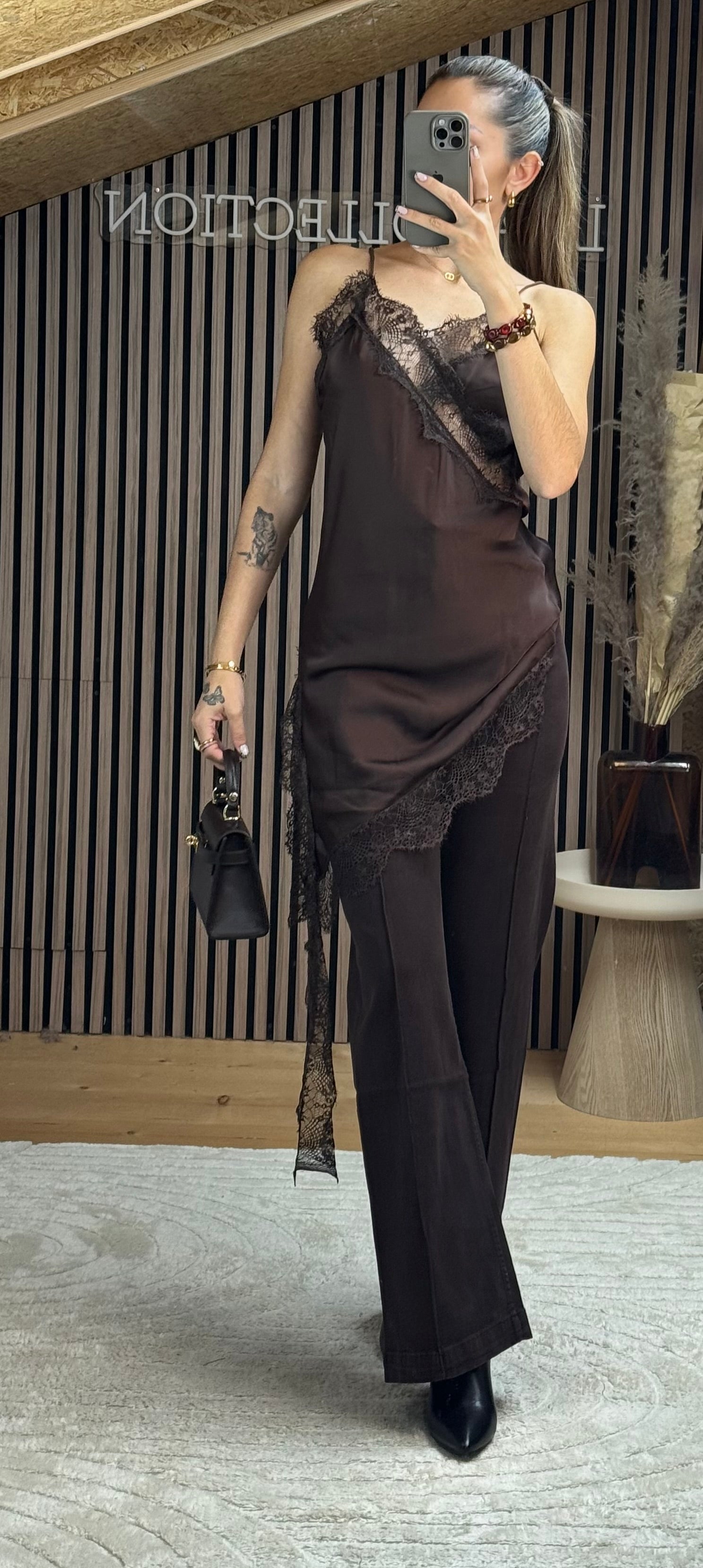 Pantalon Laila Marron