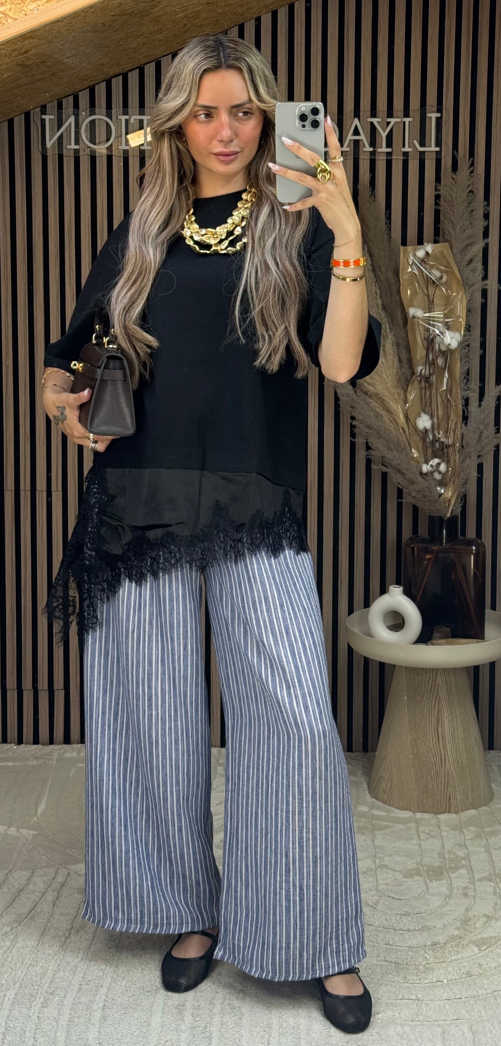 T-Shirt Asymétrique Noir