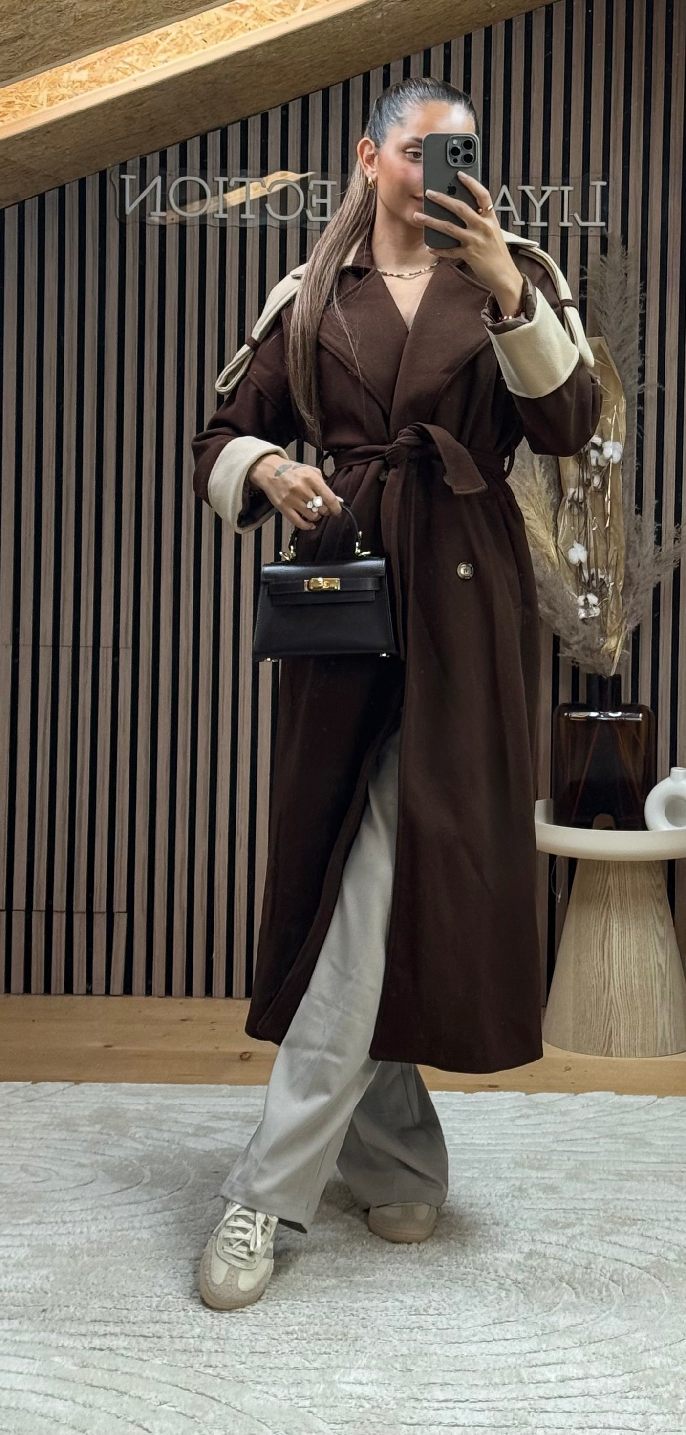 Manteau Émilie Marron