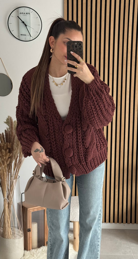 Gilet Sonia Marron