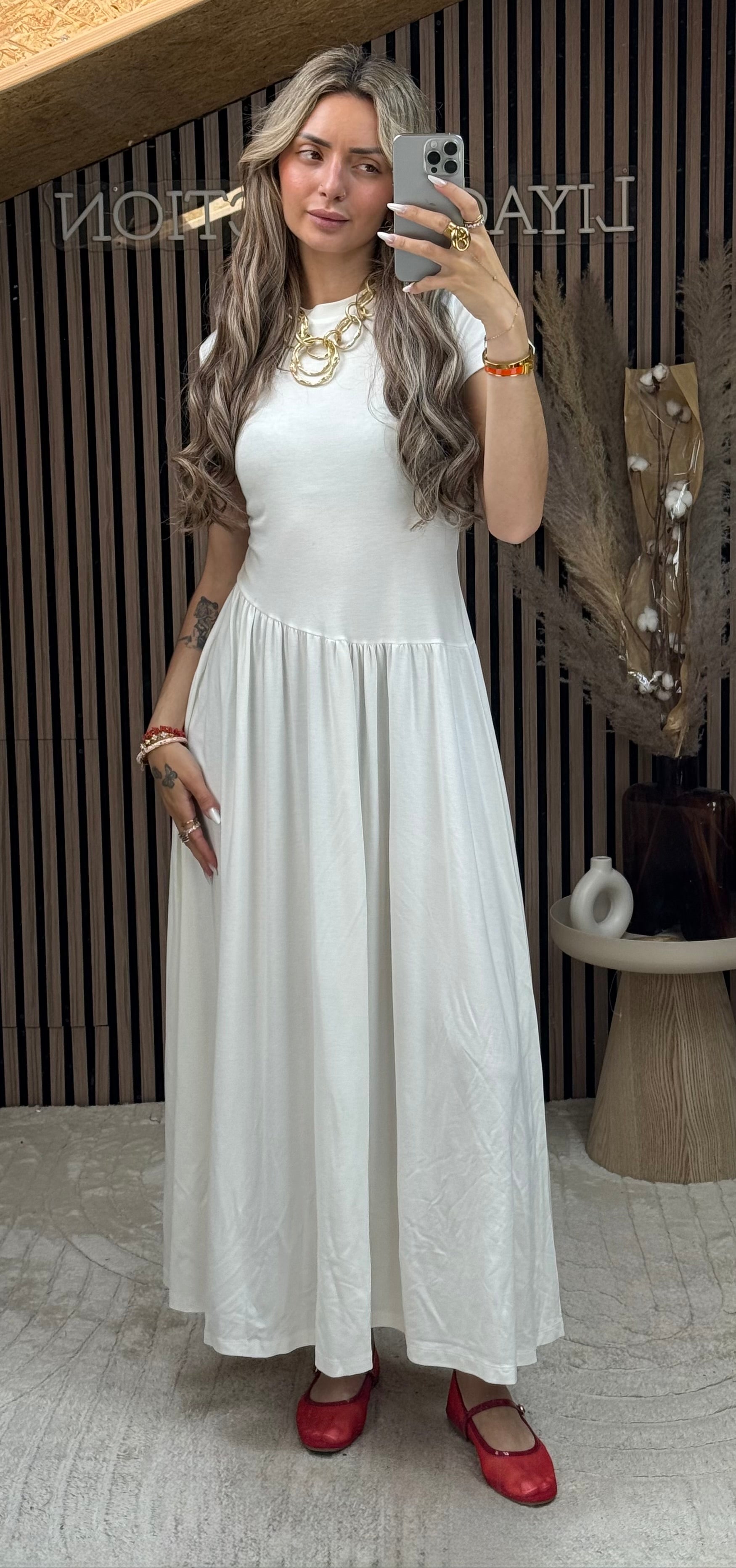 Robe t-shirt blanc