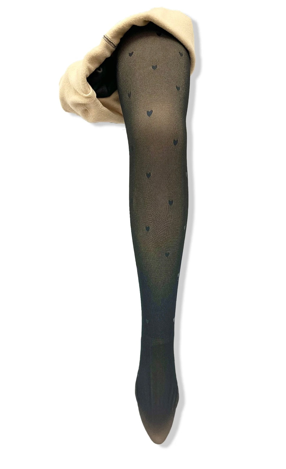 Collant polaire petit cœur