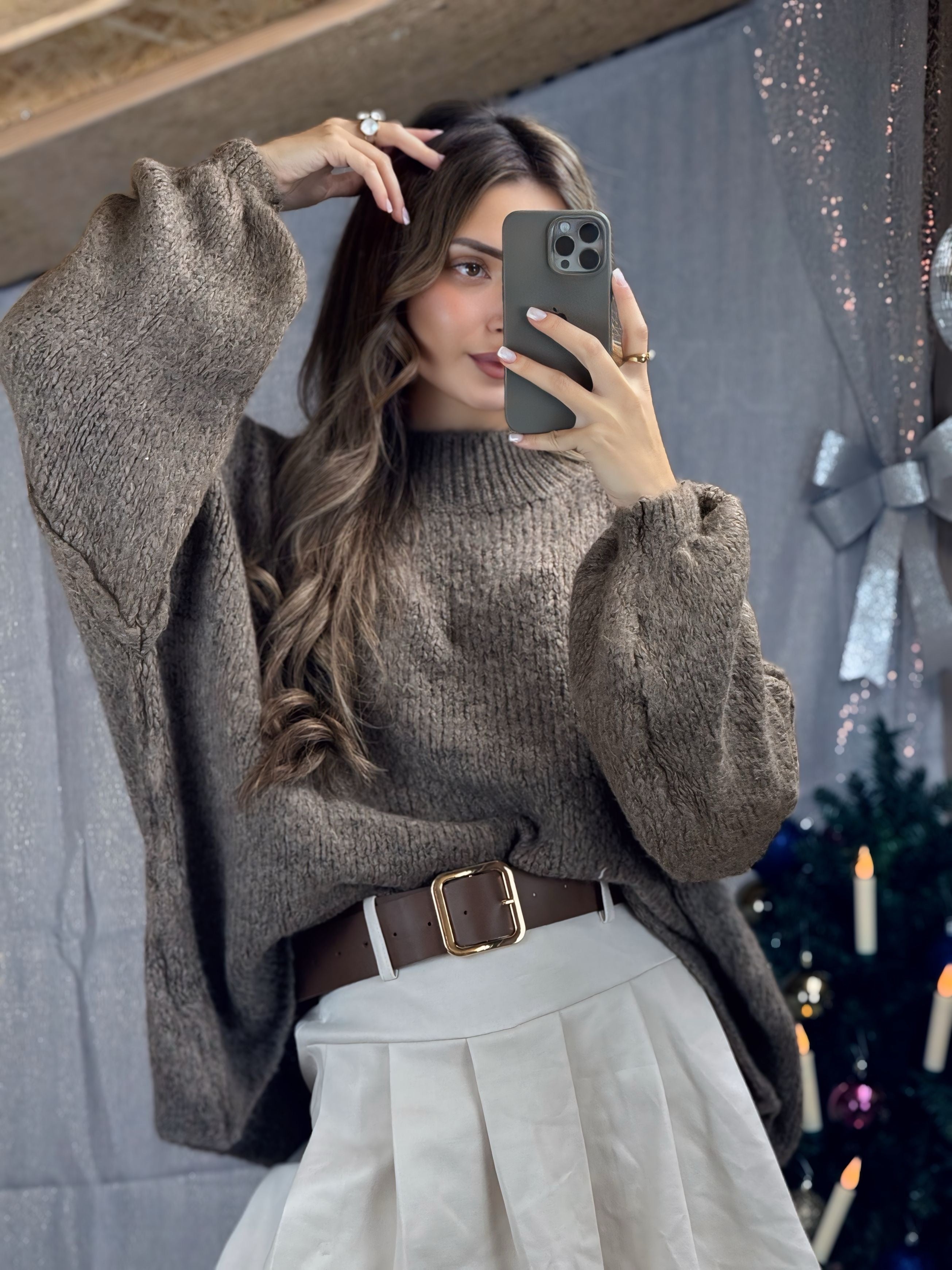 Pull Lanie Marron Glacé