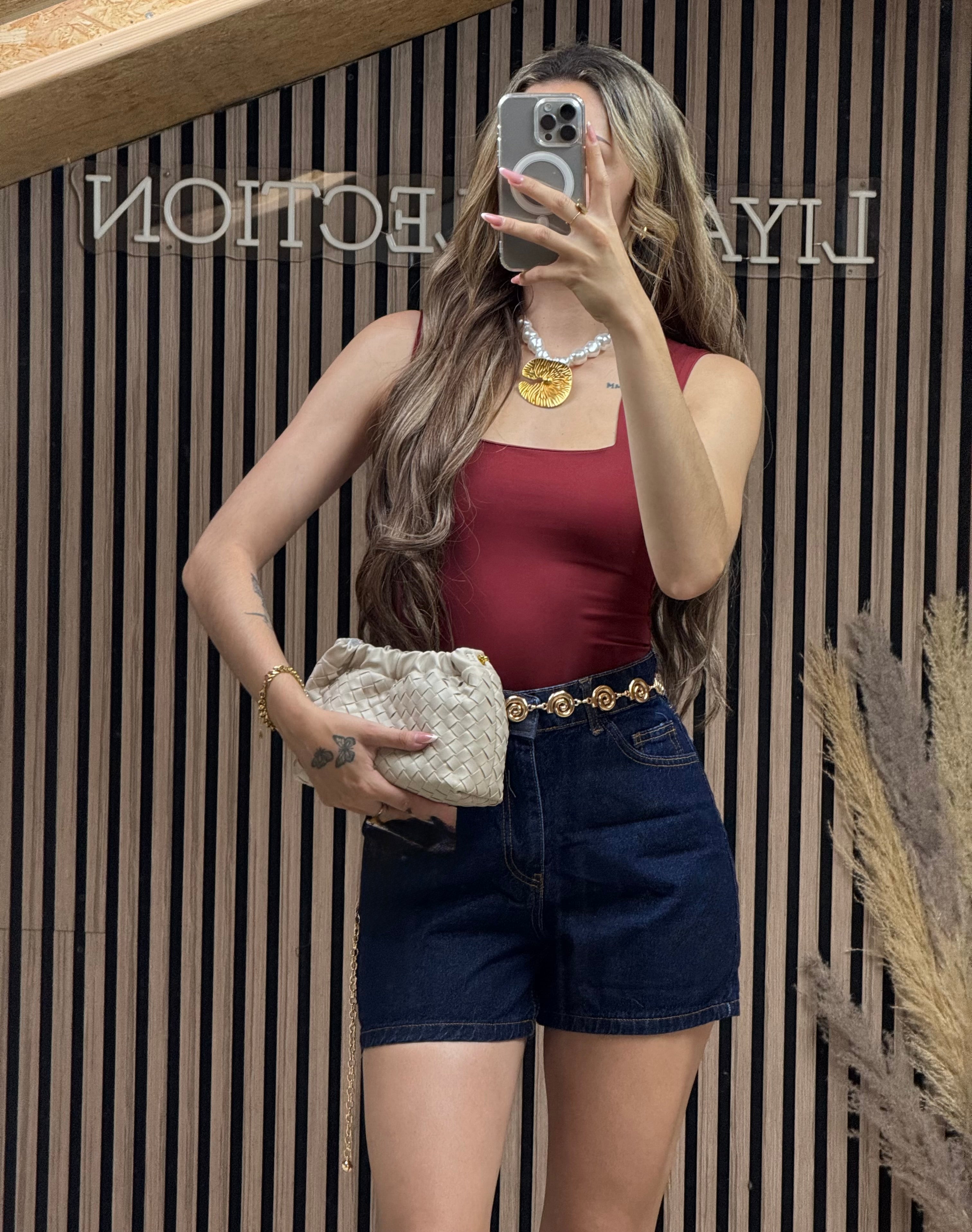 Body Anais Rouge Foncé