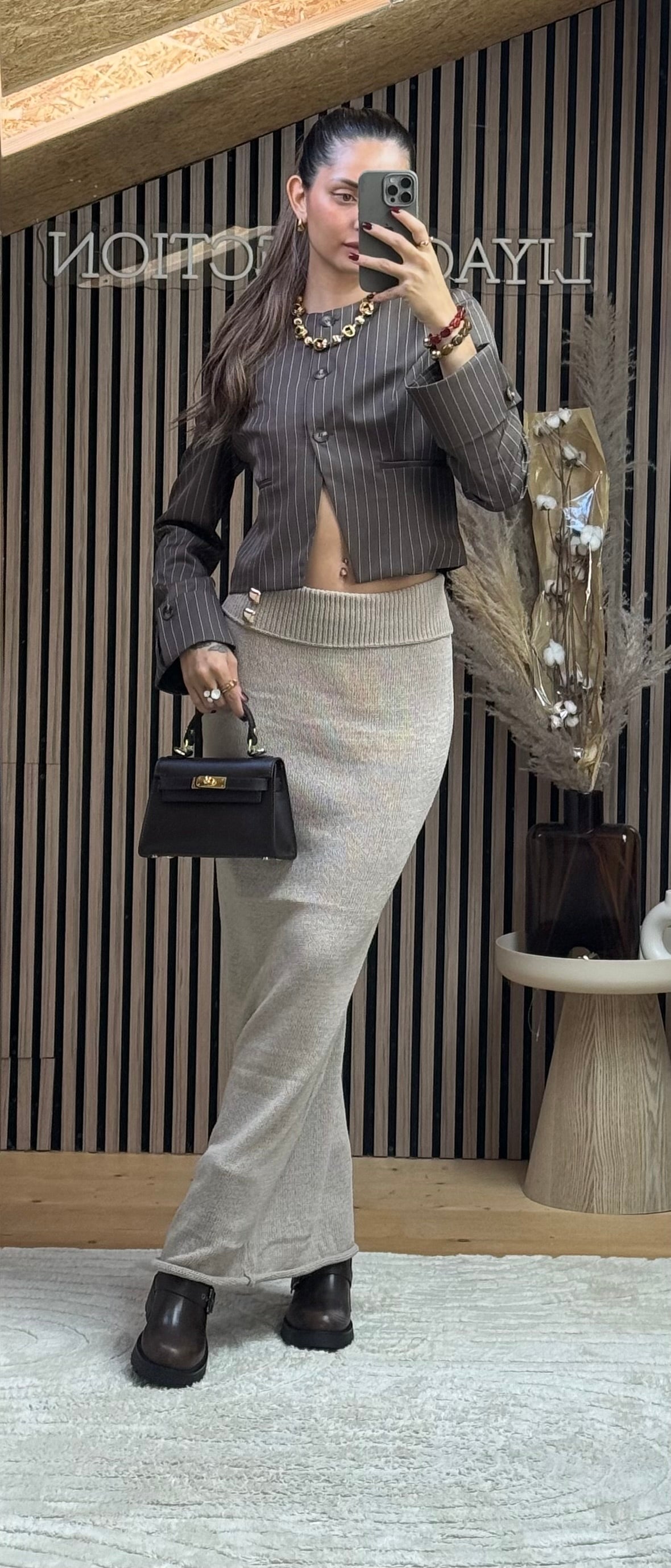 Veste tailleur marron