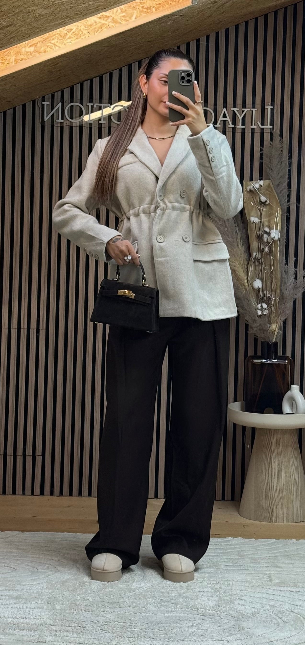 Manteau Blazer Écru « Haute qualité »