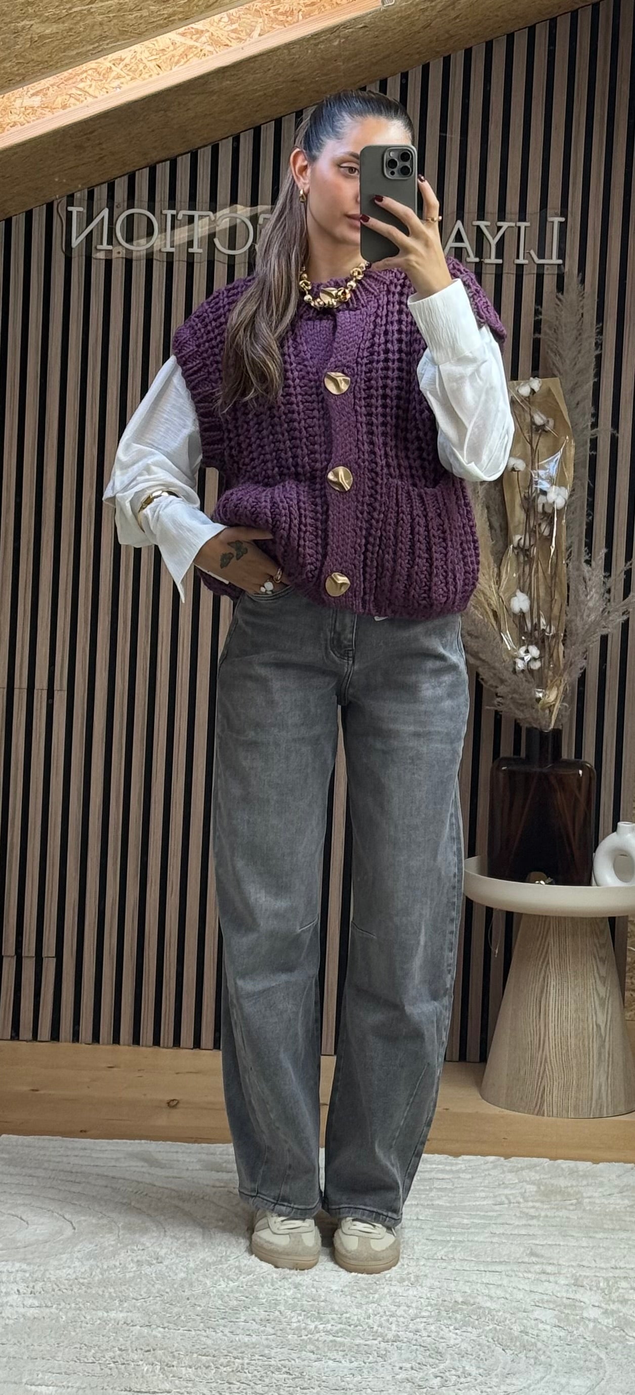 Pantalon Ballon Gris