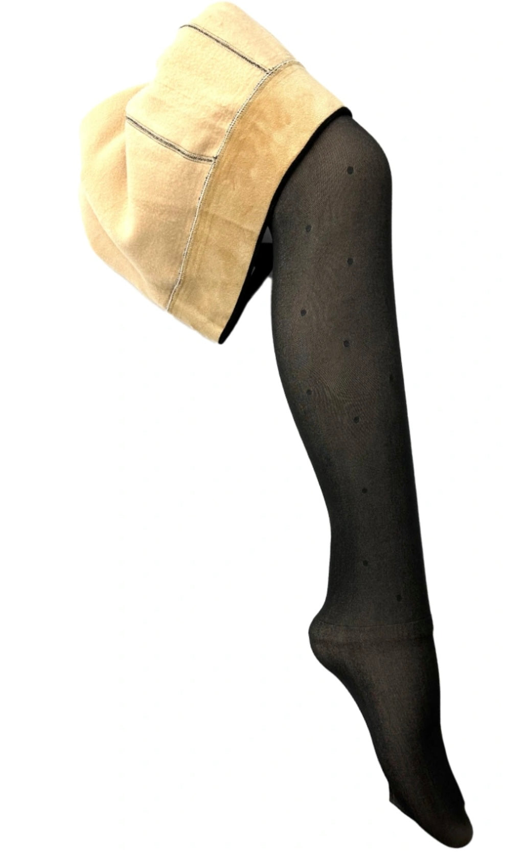 Collant polaire petit pois