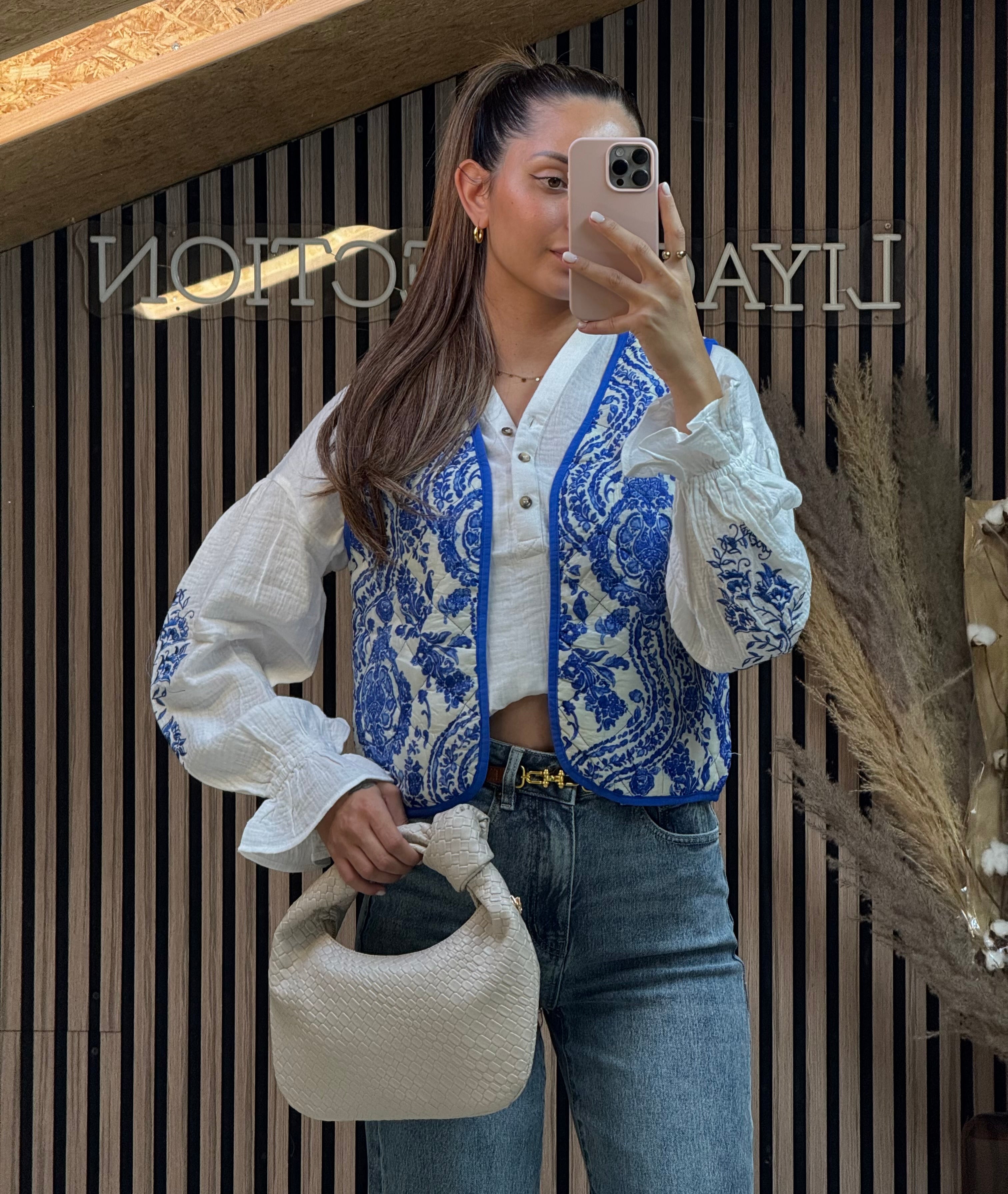 Veste sans manches Jane bleu