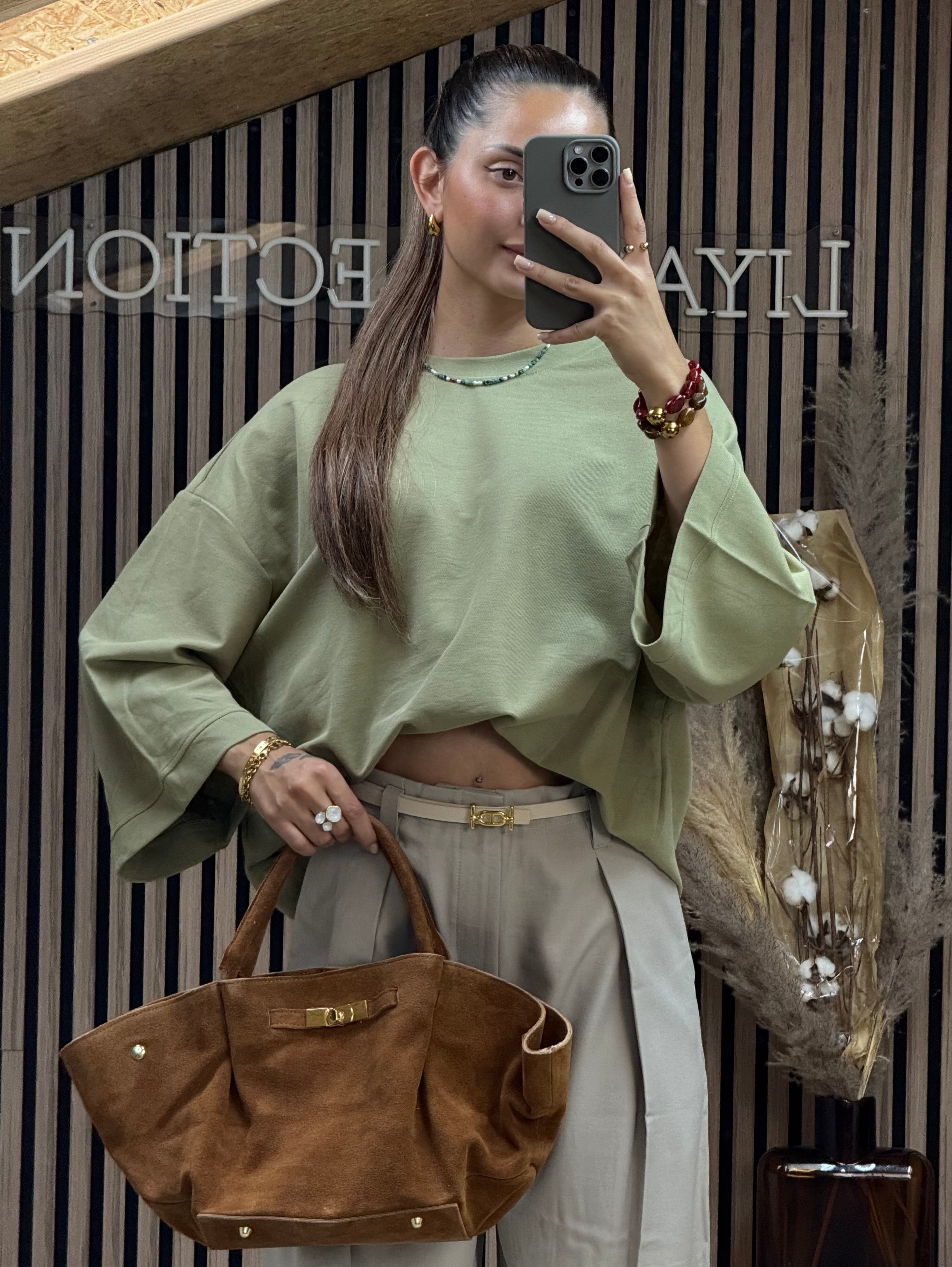Pull Carole Kaki Clair