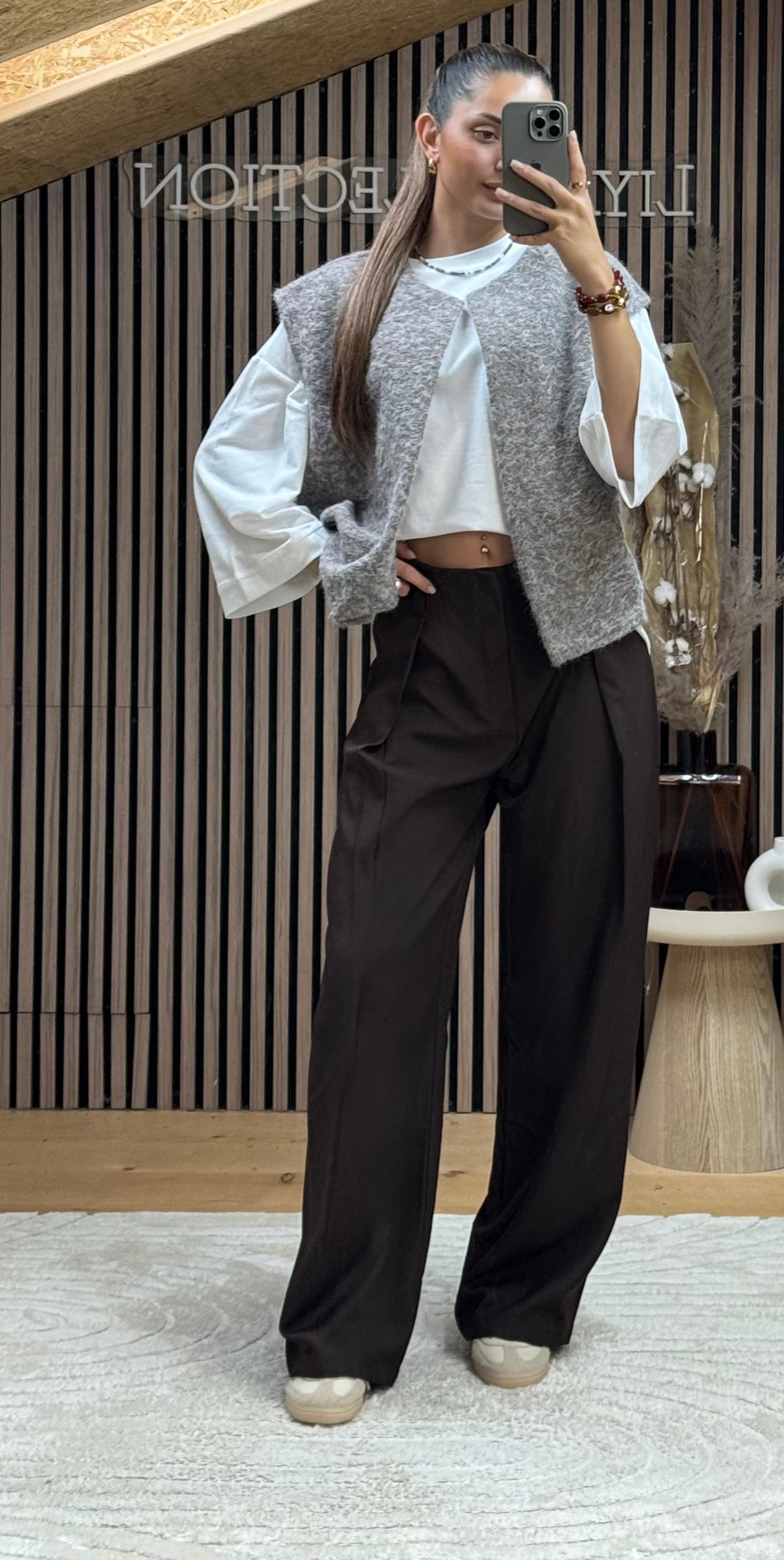 Gilet Wasley Taupe Clair