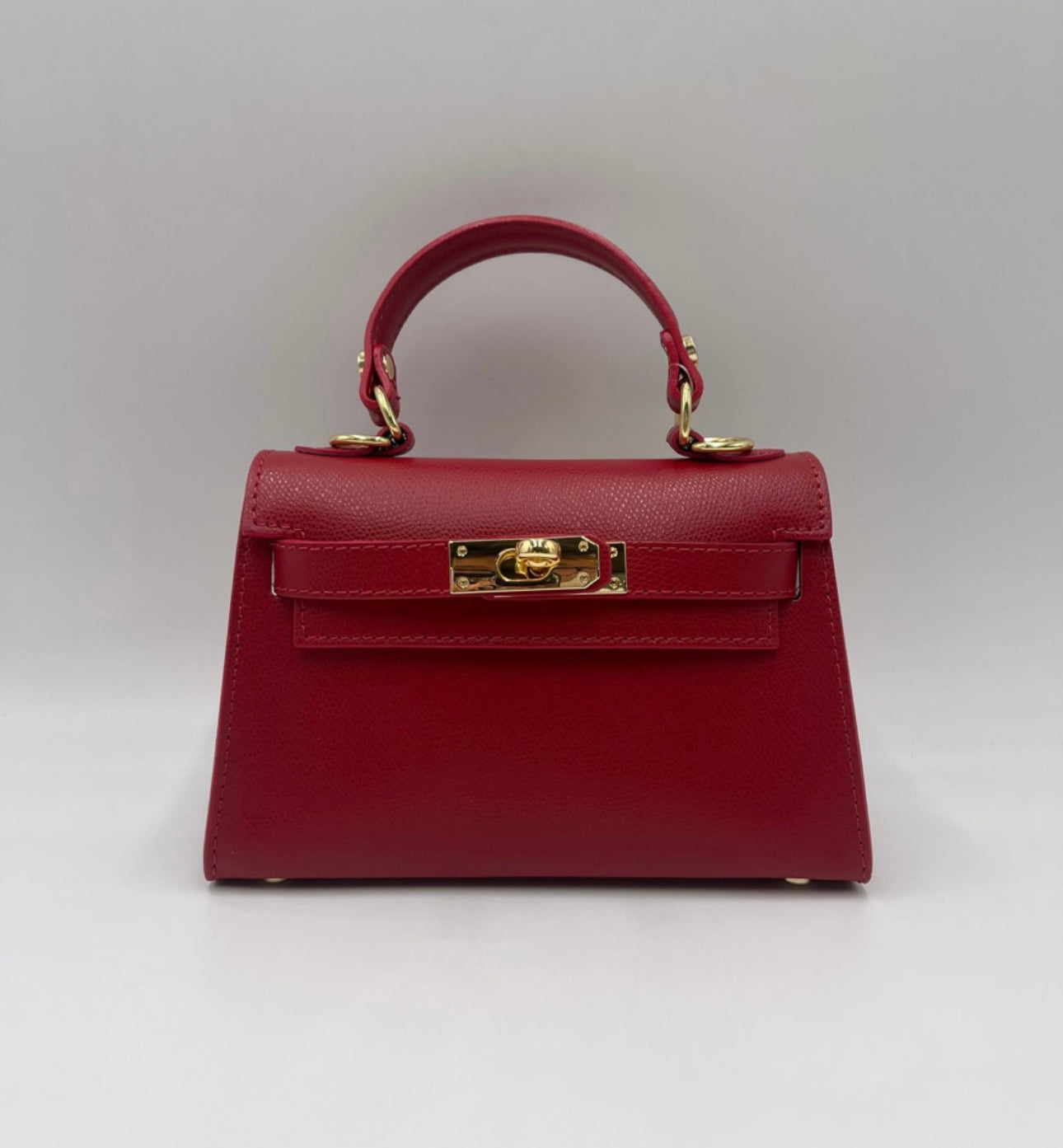 Sac inspi H Rouge  - 100% cuir 🇮🇹