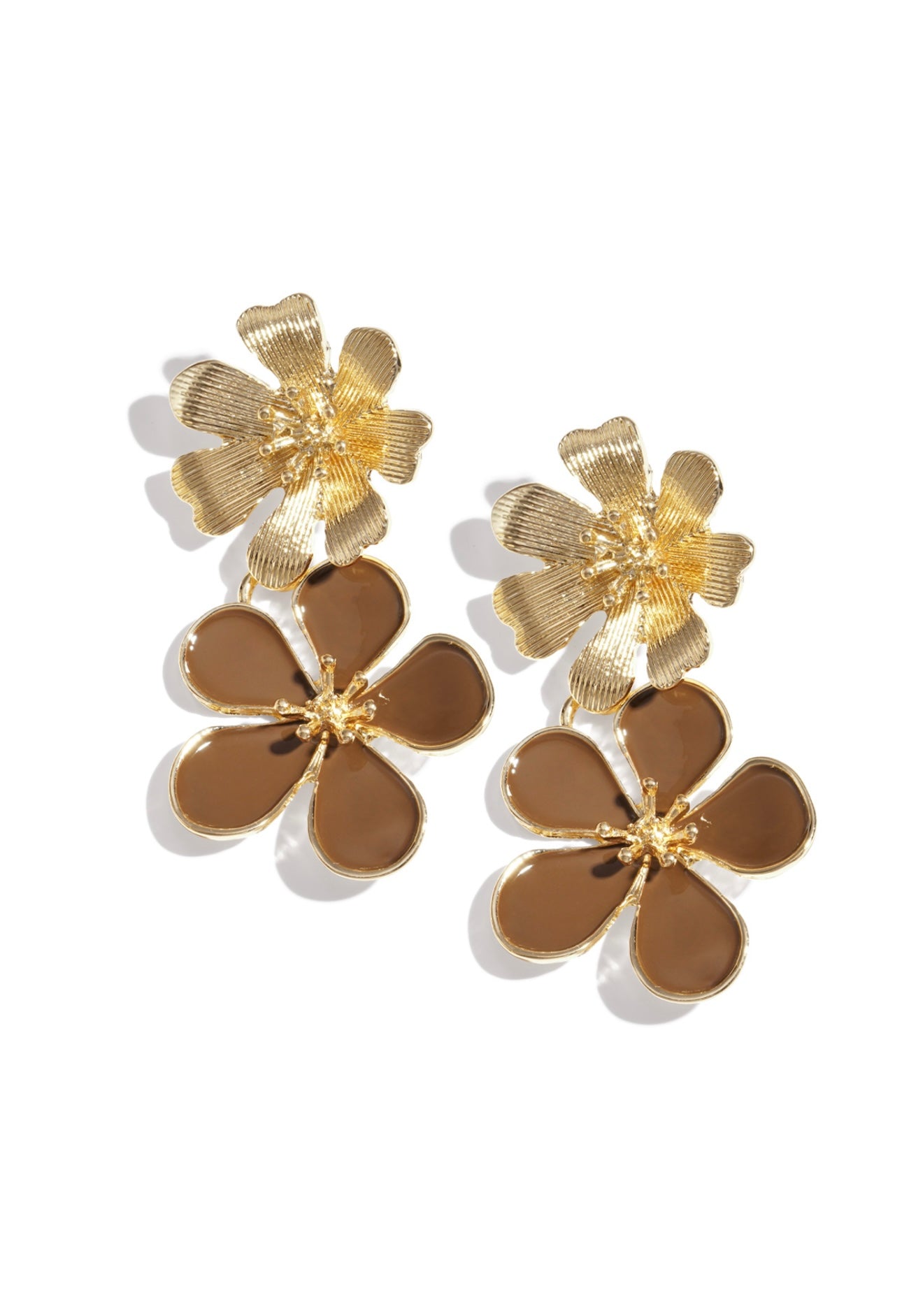 Boucles d’oreilles Floria Marron
