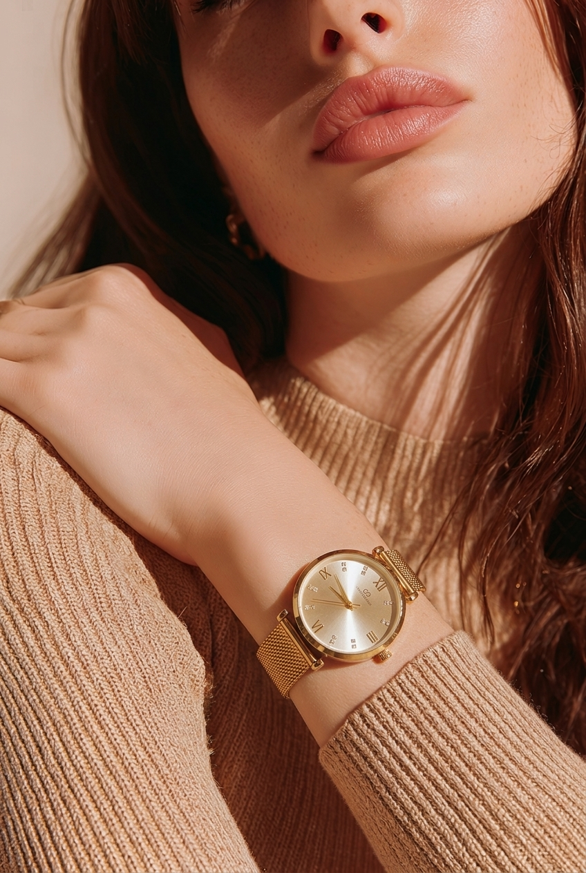 Montre dorée